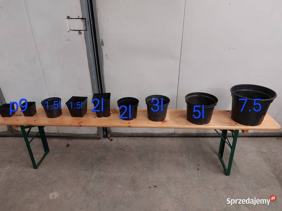 Doniczki produkcyjne szkółkarskie używane Sompolno