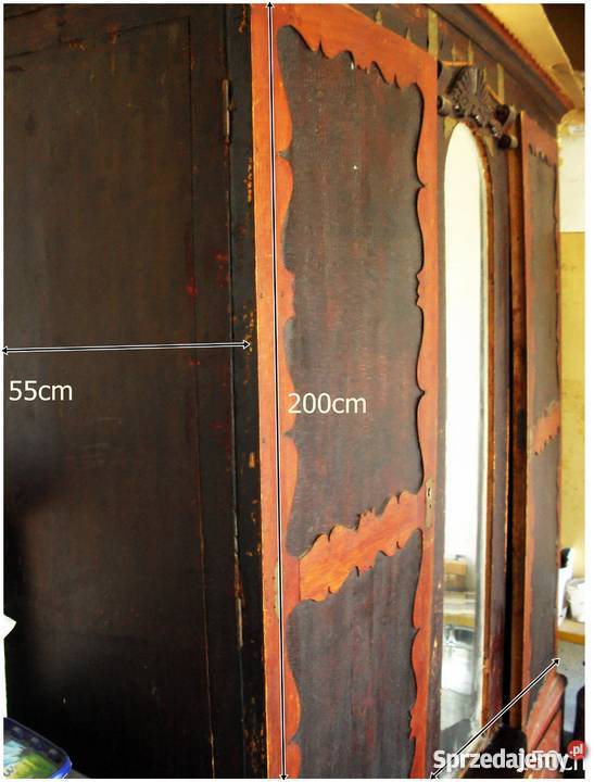 Zabytkowa szafa secesyjna 100letnia ANTYK Mońki