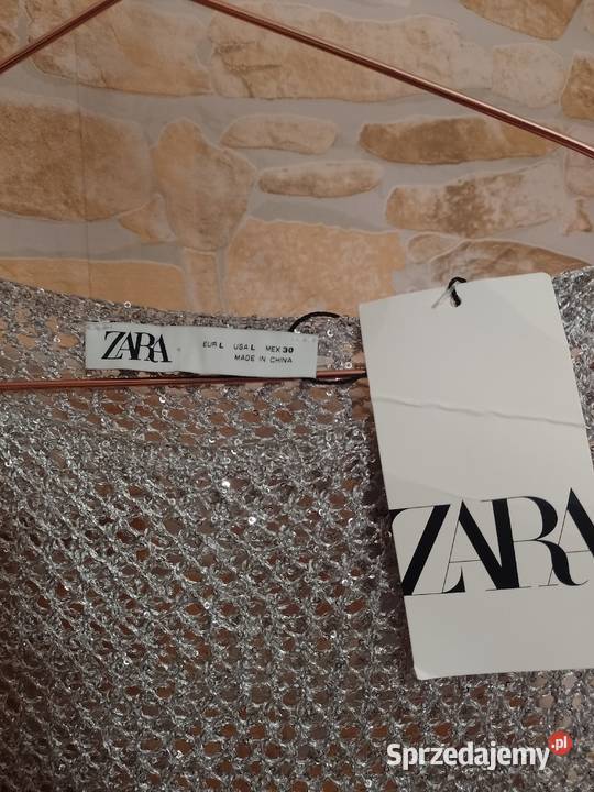 40L Długa metaliczna srebrna sukienka ażurowa z szary/srebrny małopolskie Kraków