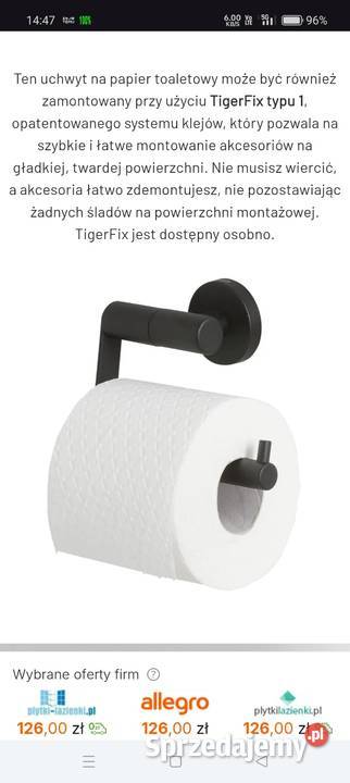 Zestaw WC szczotka pojemnik uchwyt wieszak do wielkopolskie Zawory