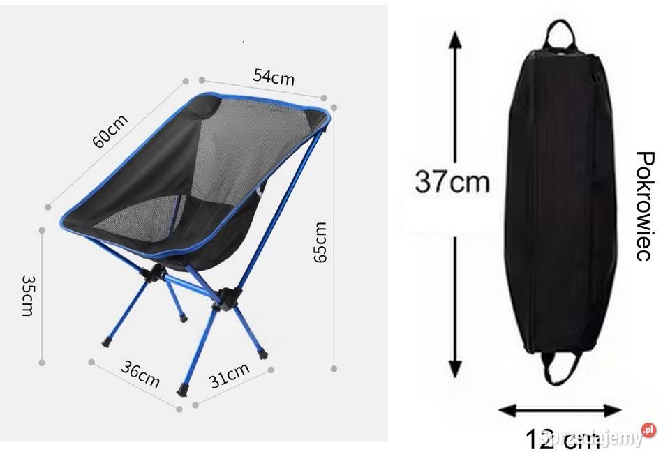 Krzesło Kempingowe Składane Ultralekkie Udźwig Krzesełka i leżaki Sieradz