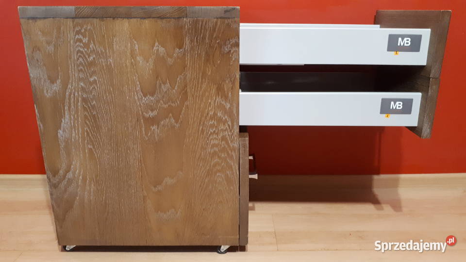 Kontenerek pod biurko drewno sosnowe kolor 39cm Rybnik