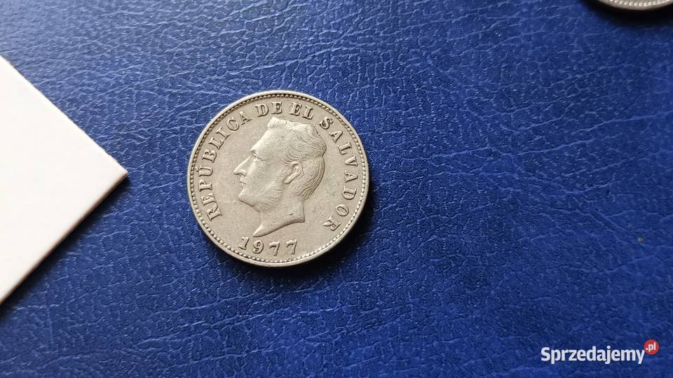 Stare monety 5 centavo 1977 Salwador Lesko