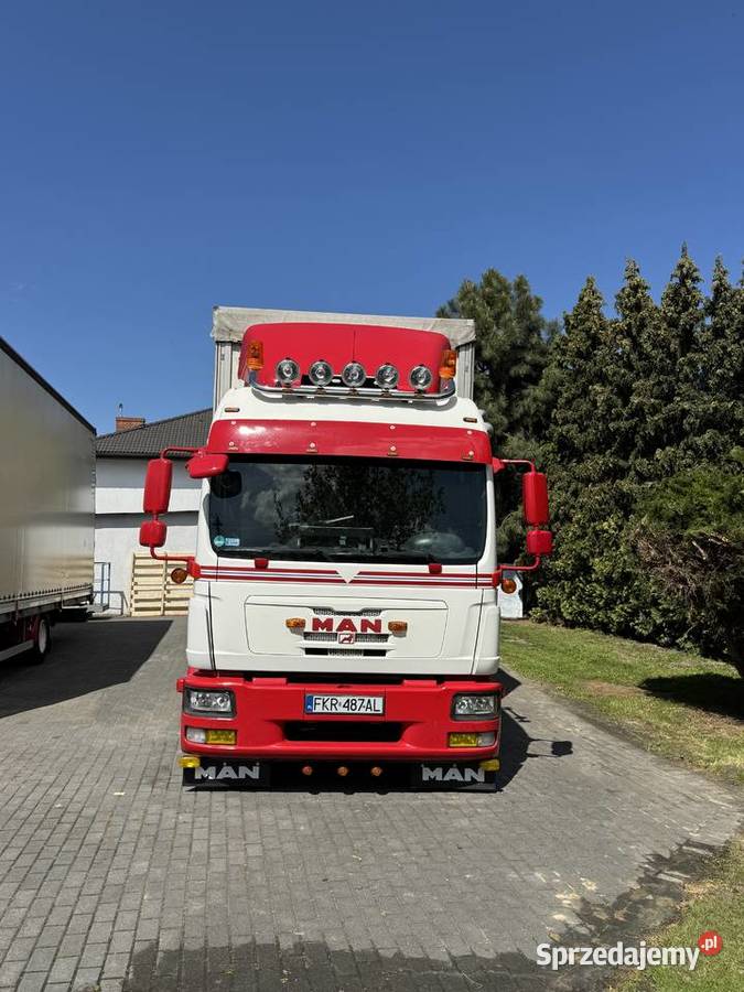 Man tgl 8250 z przyczepą jednoosobową gniotpol podgrzewane lusterka boczne Wężyska