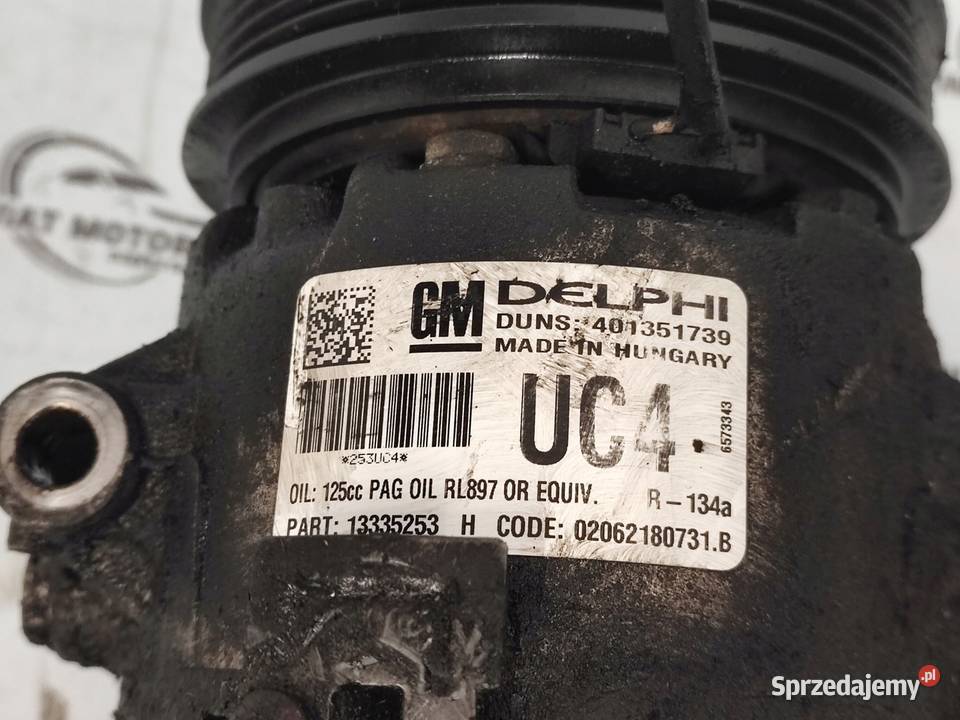 MERIVA CORSA 14 12r A14XER 100 151 sprężarka sprzedam