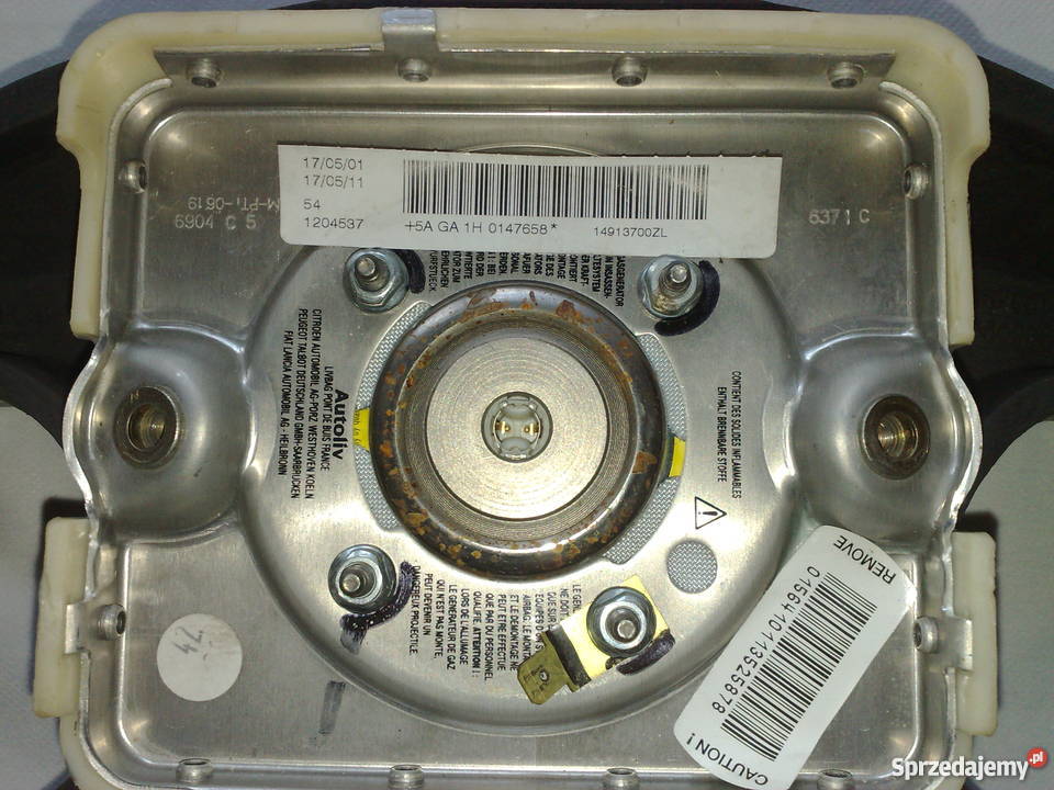 Poduszka gazowa powietrzna Fiat Lubomierz