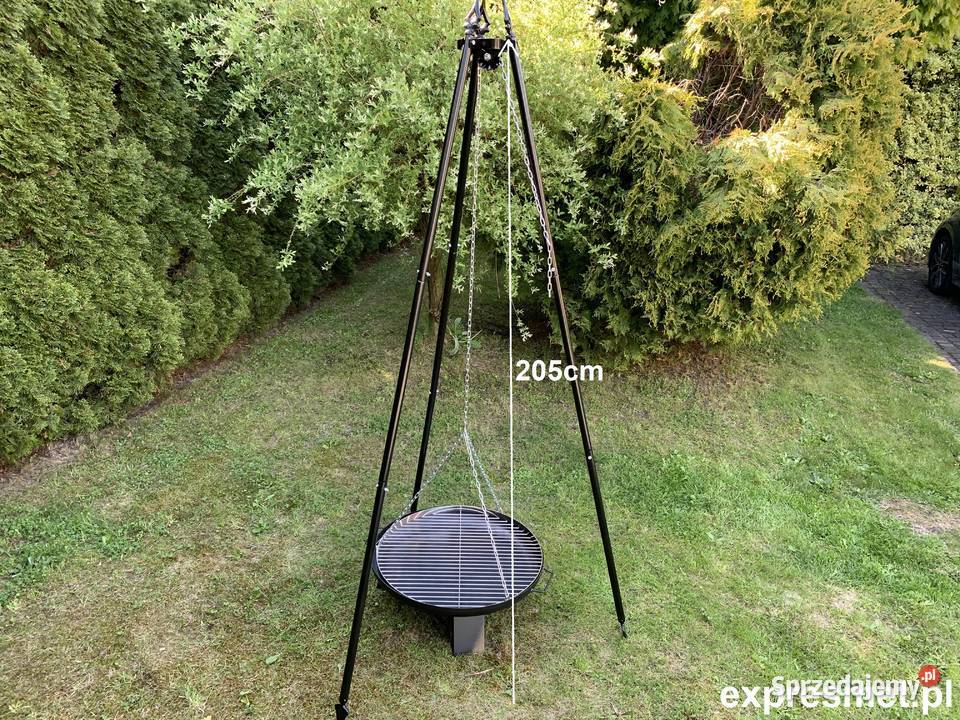 Grill ogrodowy wiszący Trójnóg KUTY DUŻY RUSZT Kraków