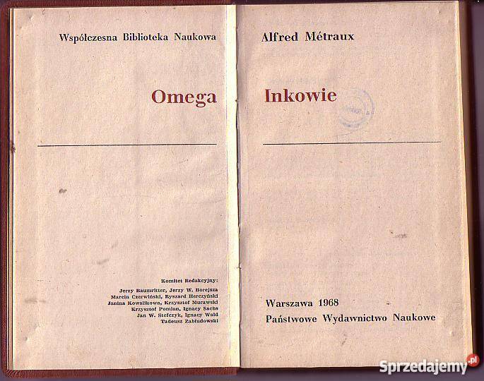 5629 INKOWIE ALFRED METRAUX małopolskie Czyrna