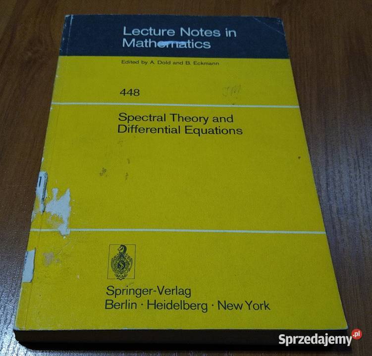 Spectral theory and differential equations miękka sprzedam