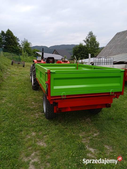 Przyczepa jednoosiowa do ciągnika 170x270x50 Węglówka