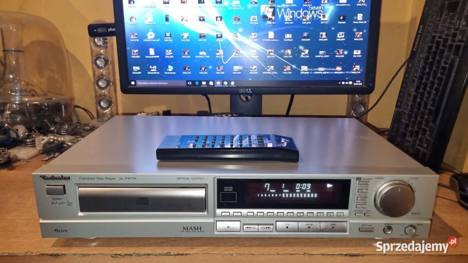Odtwarzacz CD Technics SLP477A srebrny z pilotem Warta