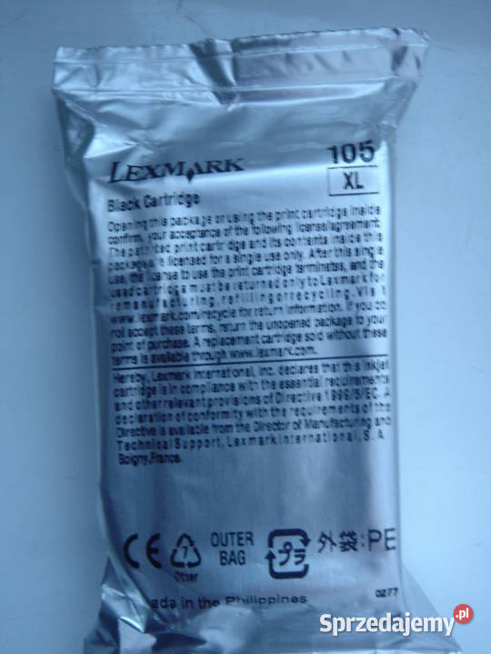 Lexmark 105 XL Tusz czarny oryginał sprzedam
