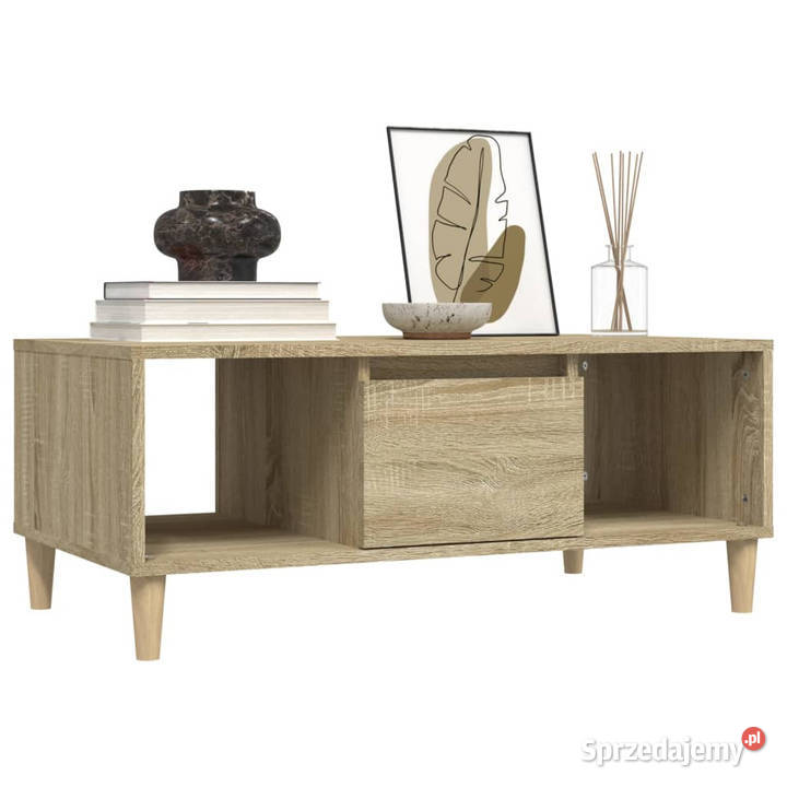 Stolik kawowy dąb sonoma 90x50x365 materiał Warszawa