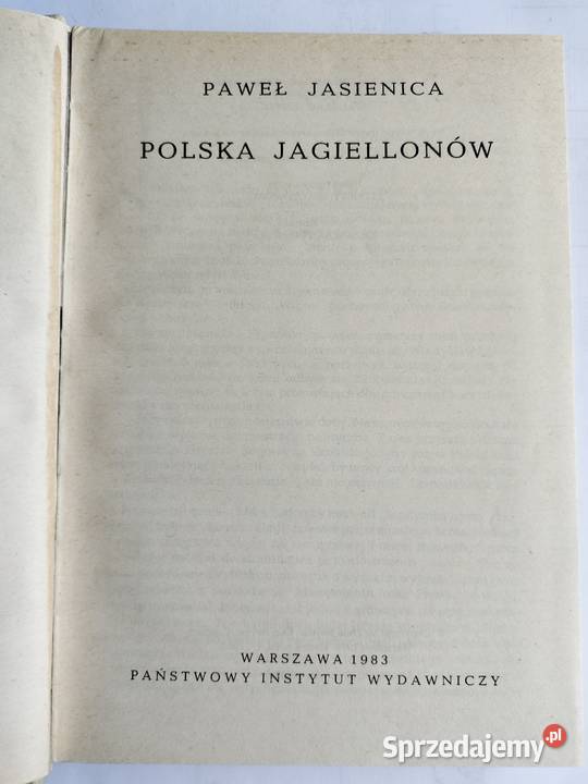 Polska Jagiellonów Paweł Jasienica Gdynia