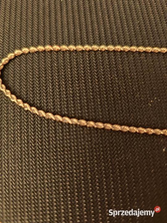 Efektowny złoty łańcuszek splot Kordel złoto Skarżysko-Kamienna