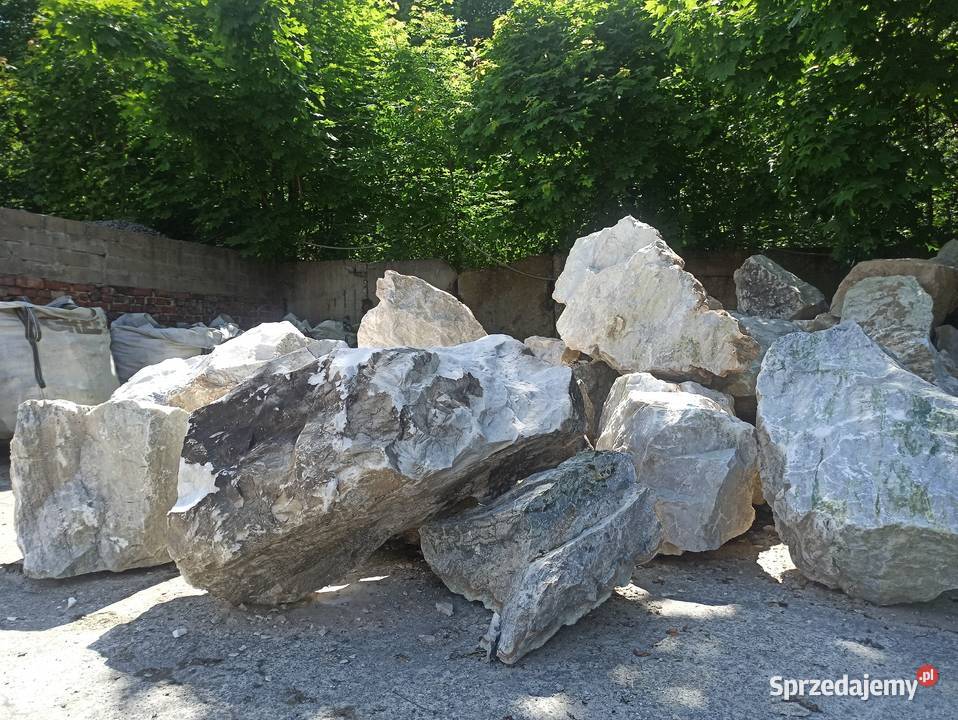 Głaz Pastelowy Jasny kamień duże Głazy Jasne Żwir i kamienie Jaworzno