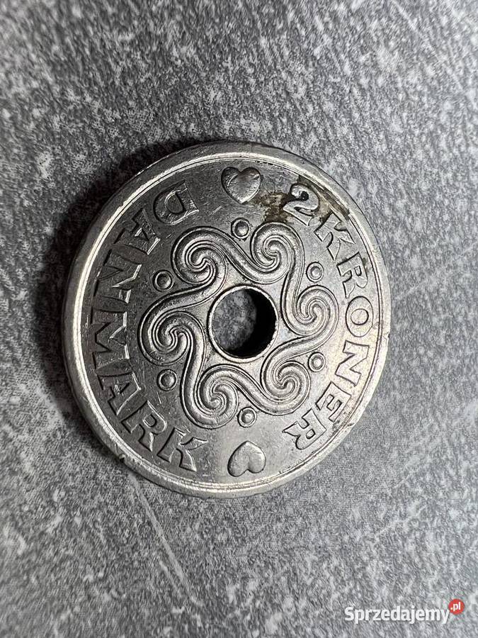Moneta 2 kroner 2 korony Danmark Dania 2000 r Jasło