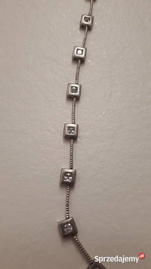 naszyjnik srebrny kryształki Yes srebro Naszyjniki Radom sprzedam