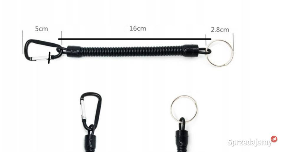 Wielofunkcyjna linka do kluczy z karabinczykiem śląskie Sosnowiec