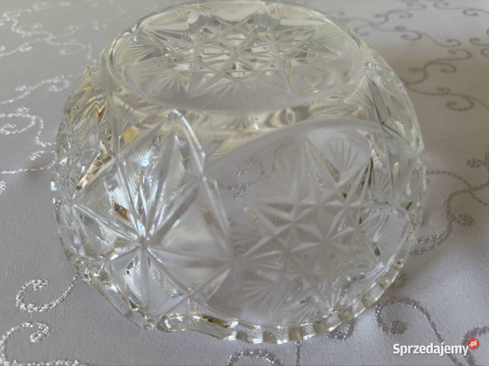 Kryształowa Misa PRL Vintage Klasyka Na Owoce Miski śląskie sprzedam