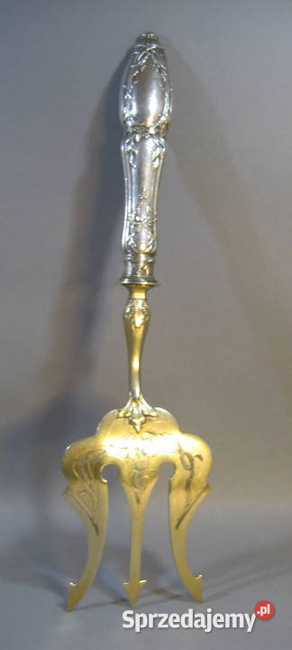 Srebrny Widelec Stolowy Minerwa Antyki Warszawa