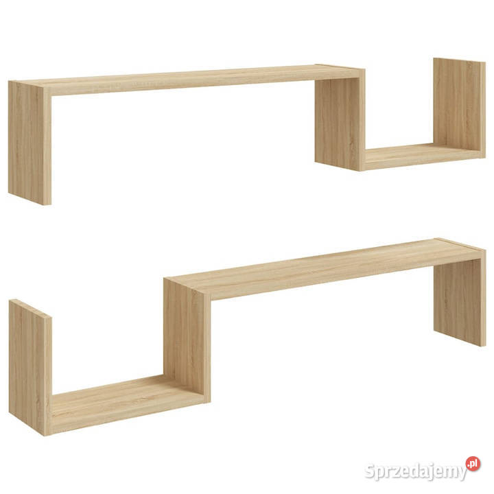 Półki ścienne 2 dąb sonoma 100x15x20 WM807271 Półki Warszawa