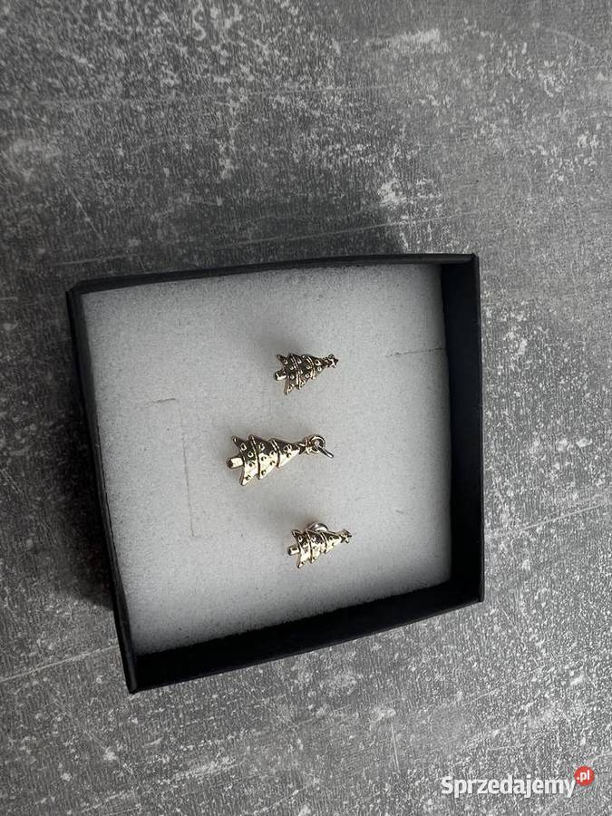 Zestaw biżuterii świąteczny świąteczne kolczyki podkarpackie Jasło