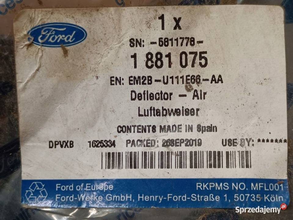 FORD GALAXY 18 OSŁONA PODWOZIA PRAWY TYŁ Pozostałe Pleszew