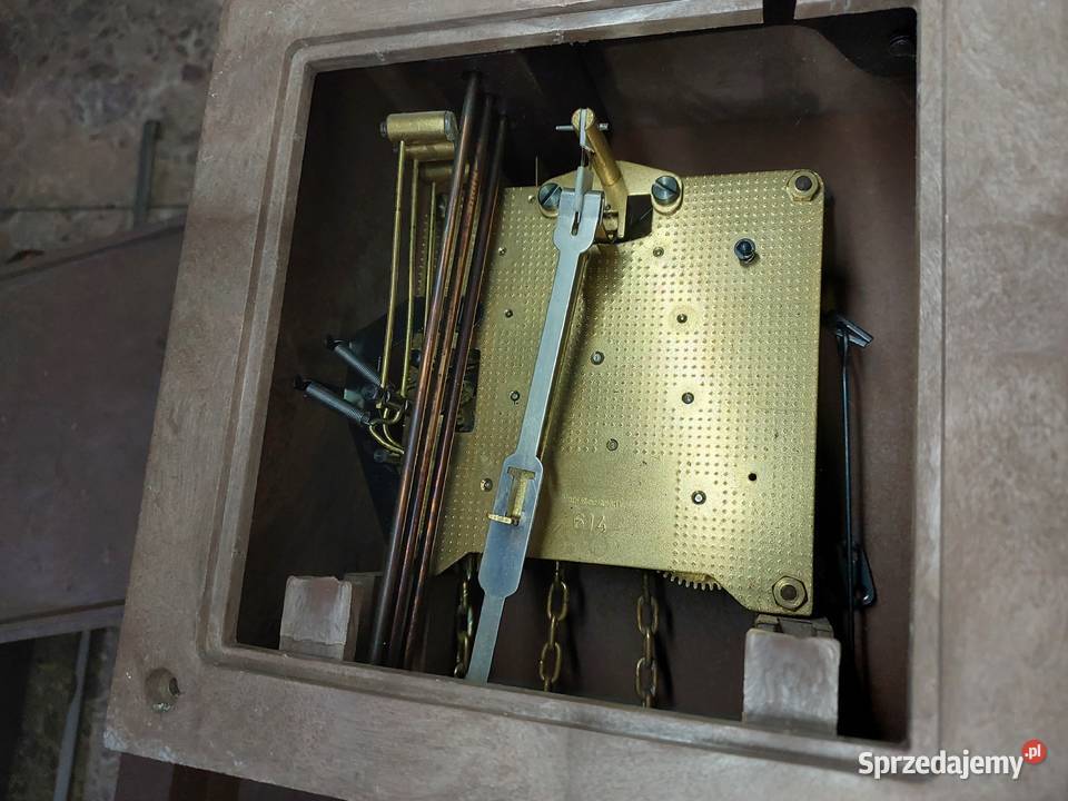 156 zegar ścienny wagowy niemiecki łańcuchowy Tczew