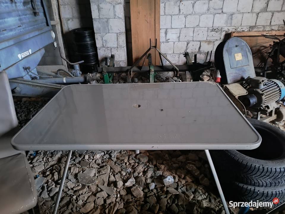 Stół ogrodowy ze szklanym blatem Stoły i stoliki ogrodowe