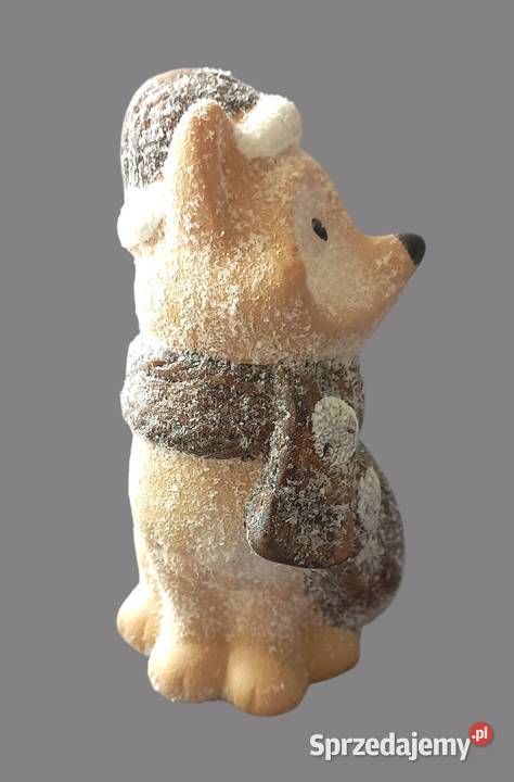 Urocza dekoracja figurka ceramiczna świąteczna Chrzanów