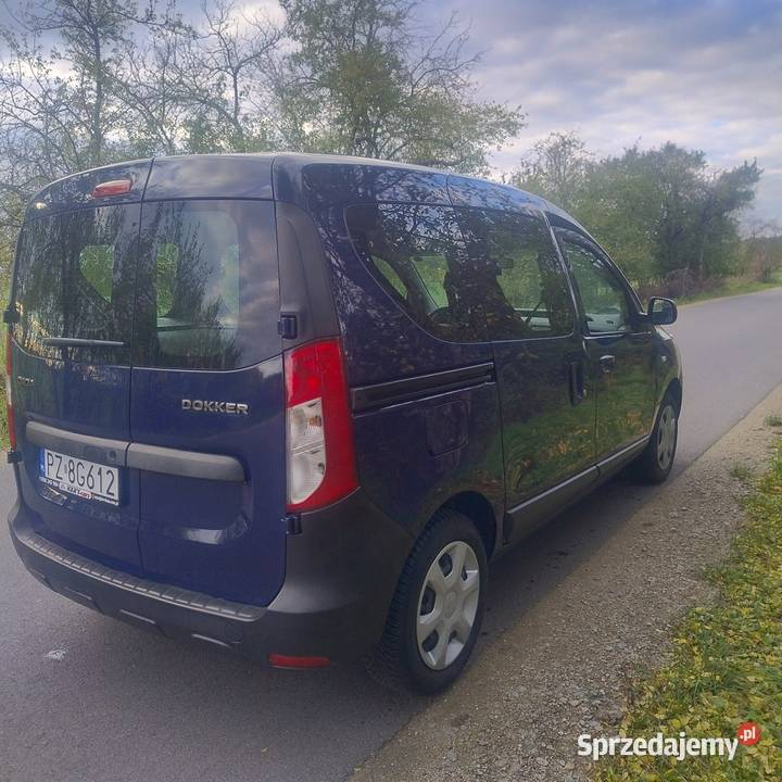 Dacia dokker 2015 16benzynaLPG stan nowa butla Dokker