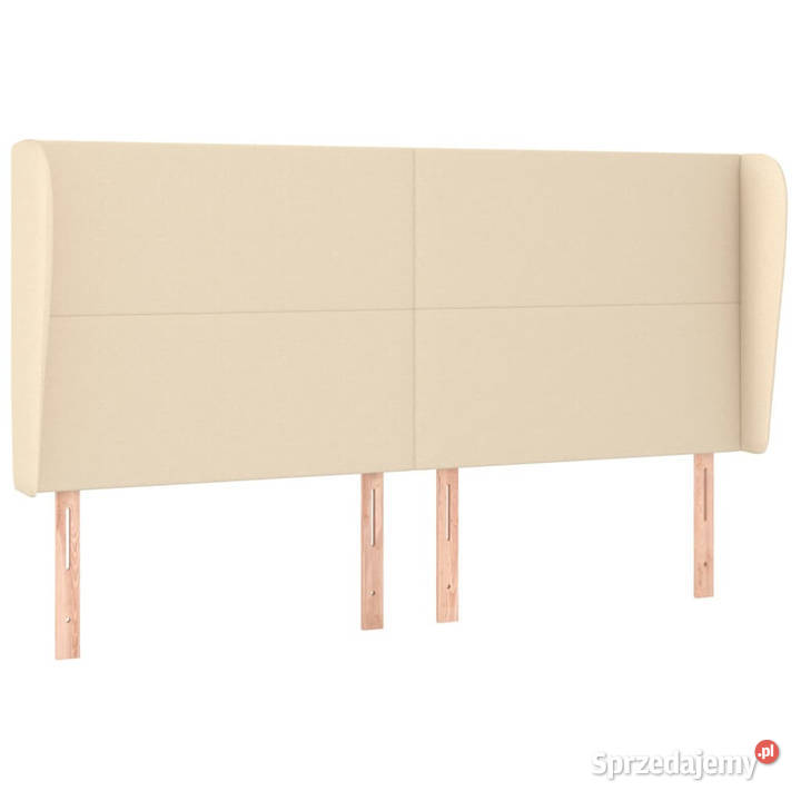 Zagłówek uszak kremowy 203x23x118128 tkanina Warszawa