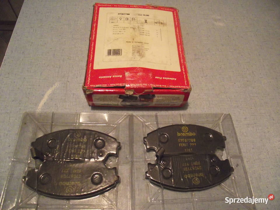 Honda CRX Civic Prelude Klocki hamulcowe Brembo osobowe dolnośląskie Wrocław