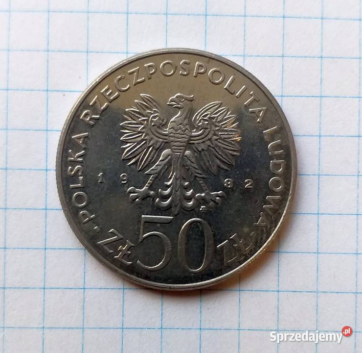 50 ZŁOTYCH 1982 POLSKA BOLESŁAW KRZYWOUSTY Numizmatyka