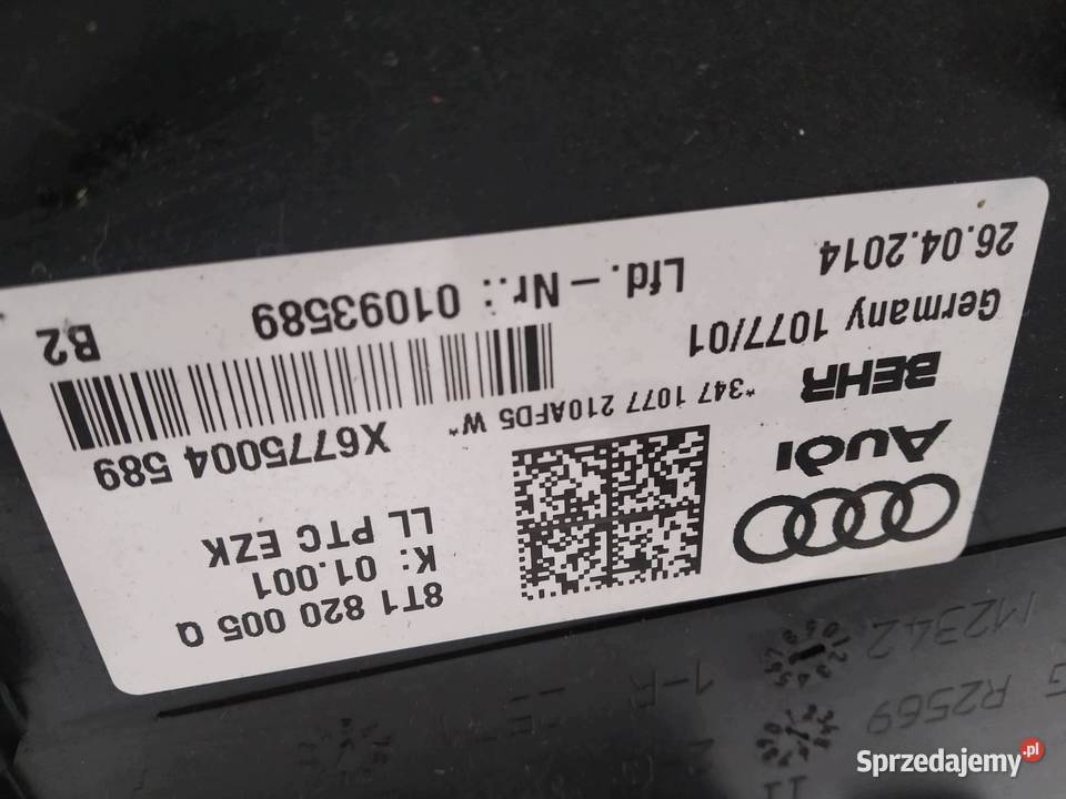 NAGRZEWNICA 8T1820005D Audi A4 IV 20082015 B8