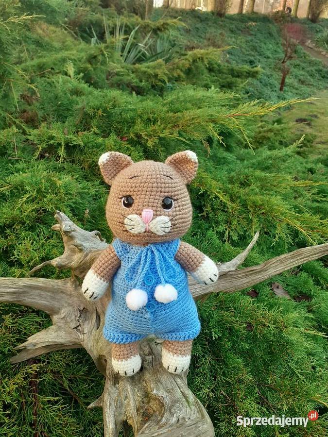 Kot kotek na szydełku Maskotki Nakło nad Notecią