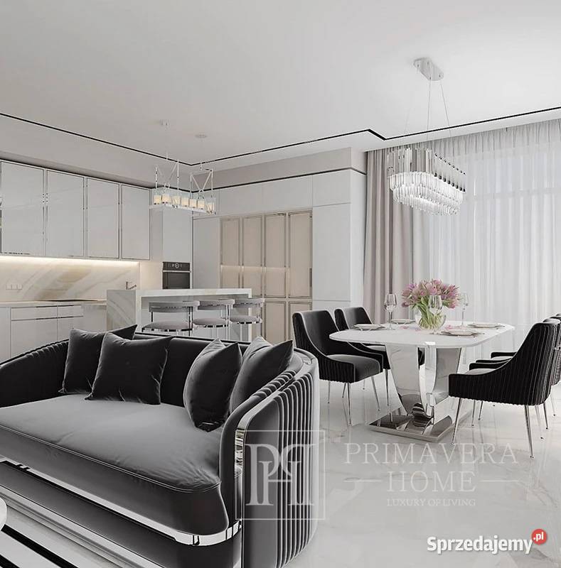 Krzesło glamour czarne srebrne tapicerowane 65cm Krzesła Warszawa sprzedam