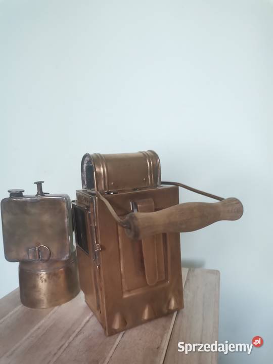 Stara lampa kolejowa na karbid z lat 30 tych Kraków sprzedam