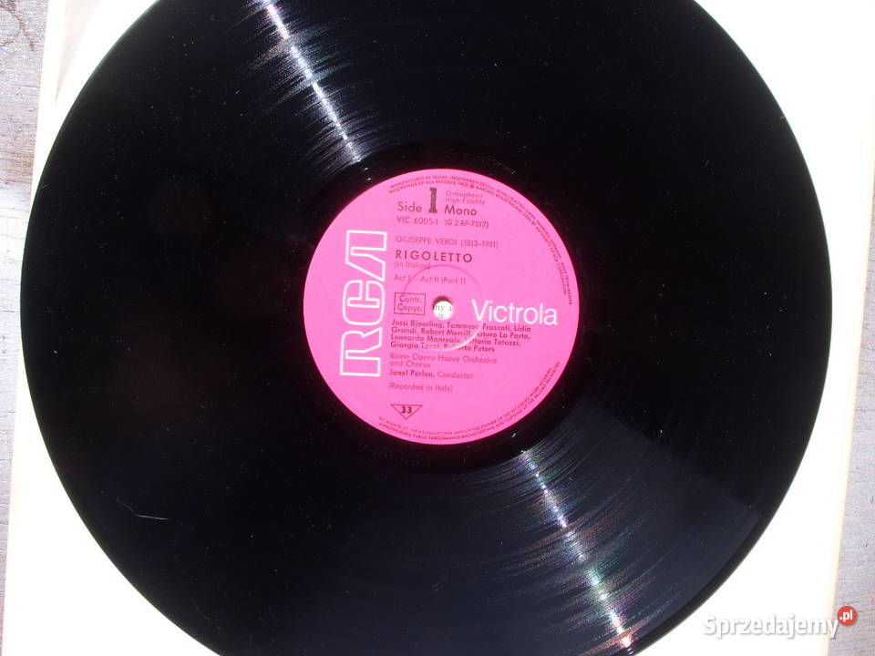 Klasyka LP VERDIRIGOLETTO 2 LP1965 Wołów
