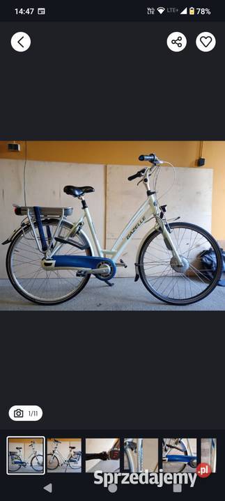 Pakiet 6 sztuk rowerów holenderskich elektryczne dolnośląskie Lubiąż