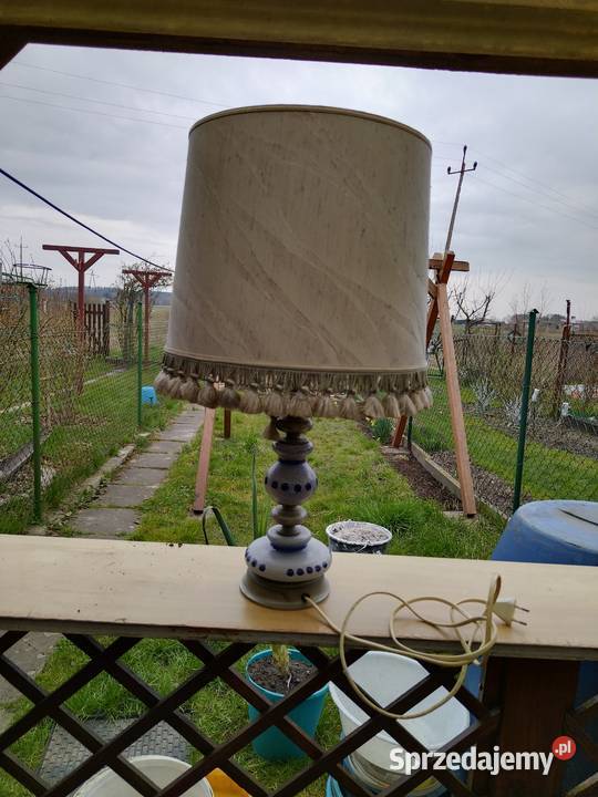 Sprzedam starą lampę cynowo ceramiczną zachodniopomorskie Nowogard
