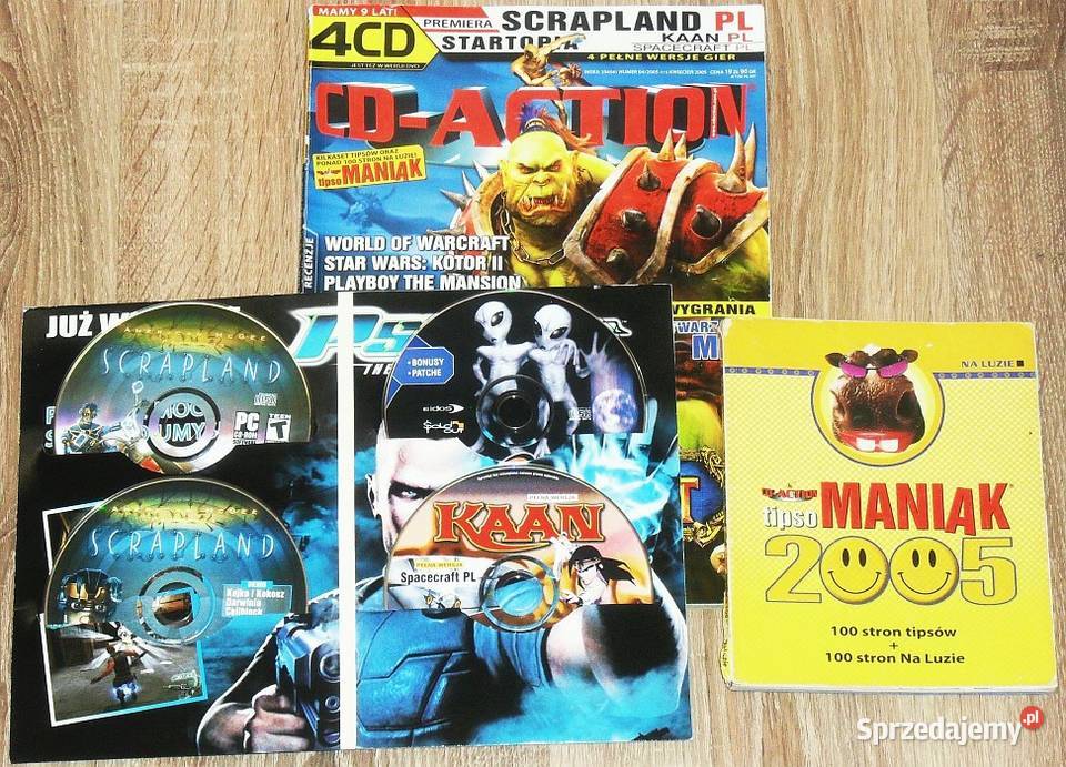Magazyn CDACTION dodatki płyty niekompletne 2005 Książki i Podręczniki