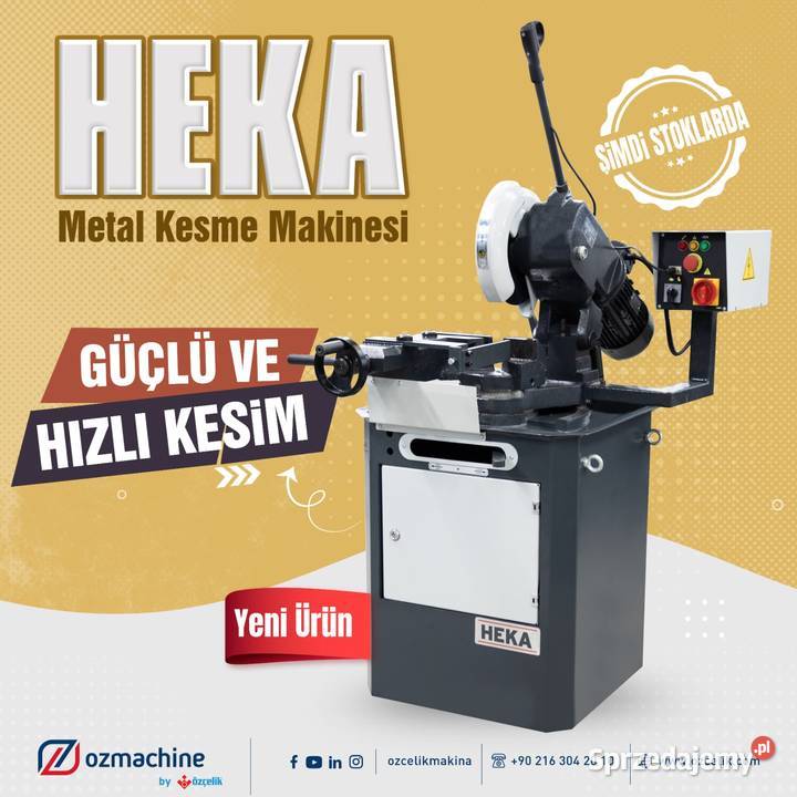 HEKA piła jednogłowicowa do cięcia metalu stali Produkcja Obodowo