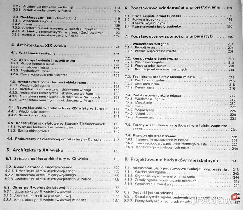 Zarys projektowania i historii architektury Pozostałe
