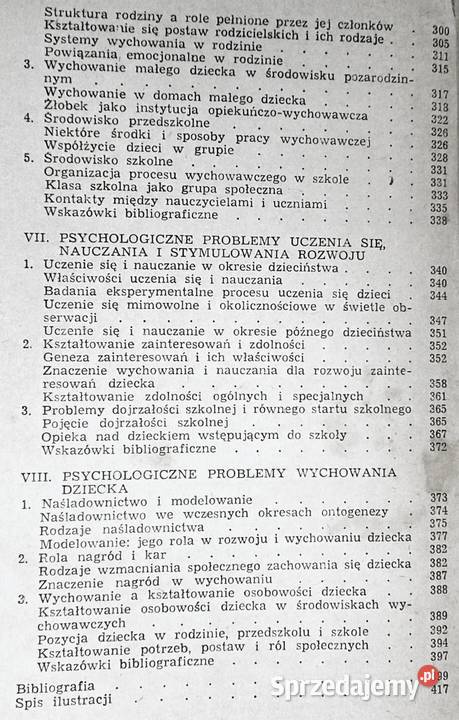 Psychologia rozwojowa M Przetacznik G Chełm