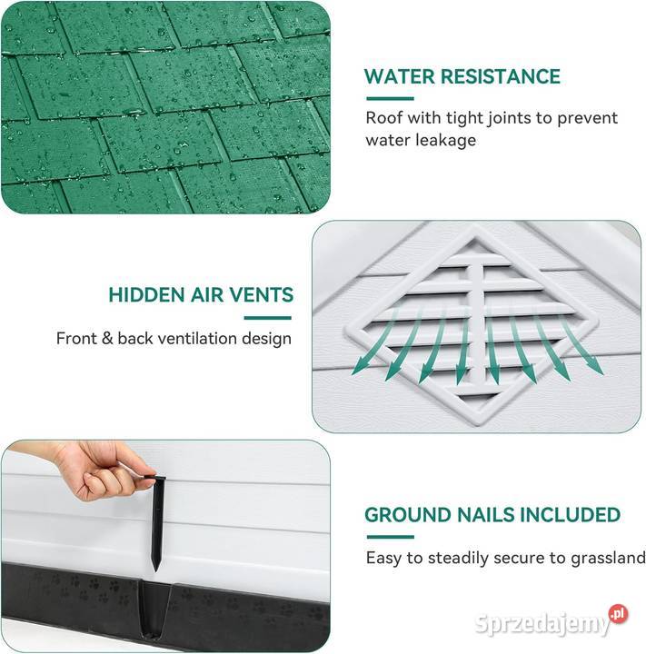 YITAHOME Duża plastikowa budka psa wymiary Zawiercie