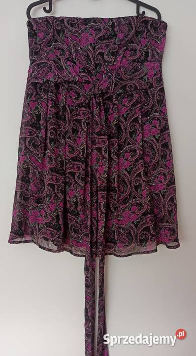 Sukienka czarno fioletowa rozmiar LXL Rozmiar 42(XL) lubelskie Radzyń Podlaski