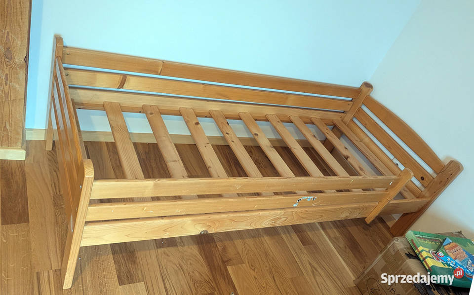 Łóżeczko łóżko dziecięce drewniane dł 196cmx60 Nieporęt