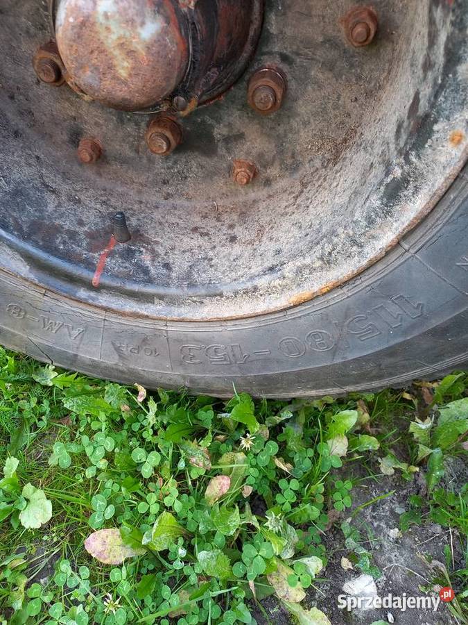 Sprzedam oś z hamulcami kołami balonowymi stan b Wilkowa